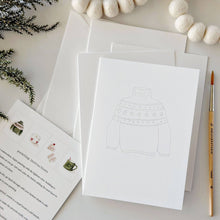 Load image into Gallery viewer, Warm + cozy paintable notecard