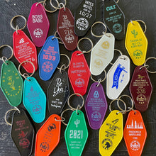 Load image into Gallery viewer, CUSTOM Motel Key Fobs, Single Sided