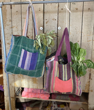 Load image into Gallery viewer, Kantha Pocket Tote Bag | Recycled Cotton Unique