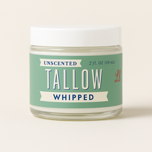 Load image into Gallery viewer, Unscented Whipped Tallow – All-Natural Moisturizer | Pure Beef Tallow Cream for Face &amp; Body |Lady May Handmade, Preservative-Free Skincare: 9oz