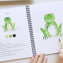 Load image into Gallery viewer, Animals watercolor workbook