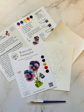 Load image into Gallery viewer, Pansy Watercolor Kit