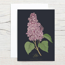 Load image into Gallery viewer, Lilac Specimen 5x7 Single Notecard
