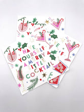 Load image into Gallery viewer, Christmas Napkins | Merry Little Cocktail - Foil - 20ct