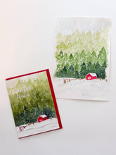 Load image into Gallery viewer, NEW! Watercolor Art Kit - Ski Home- paint a Cabin- DIY