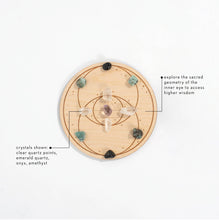 Load image into Gallery viewer, The Eye of Luna Crystal Grid for Manifestation