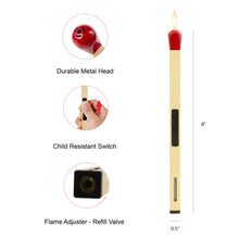 Load image into Gallery viewer, Match Shape Candle Lighter - Slim Butane - Gas Refillable: 8.5" Long