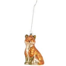 Load image into Gallery viewer, Fox Glass Ornament
