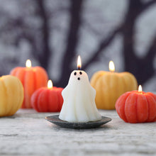 Load image into Gallery viewer, Ghost Candle – 100% Beeswax – Natural – 3” Handcrafted