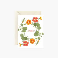 Load image into Gallery viewer, NASTURTIUMS | congratulations greeting card