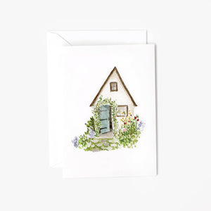 Garden cottage mini notecard