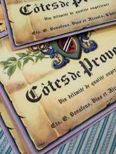 Load image into Gallery viewer, Vintage French Cotes de Provence Labels - Set of 5