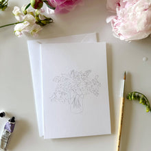Load image into Gallery viewer, Bouquets paintable notecards