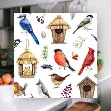 Load image into Gallery viewer, Bird Houses Swedish Dishcloth | Reusable Paper Towel