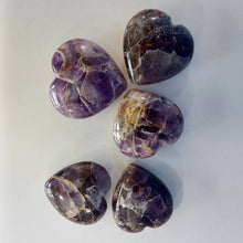 Load image into Gallery viewer, Amethyst Heart Healing Crystal Stone