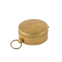 Load image into Gallery viewer, Brass Pocket Compass