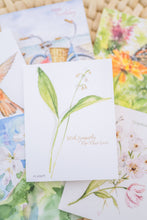 Load image into Gallery viewer, "Lily of the Valley" Watercolor Sympathy Greeting Card