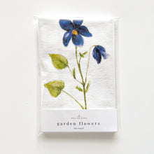 Load image into Gallery viewer, Garden flowers tea towel