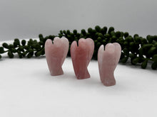 Load image into Gallery viewer, Rose Quartz Angel 2" Semi-Precious Gemstone Figurine