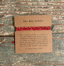Load image into Gallery viewer, The Red String Bracelet Card