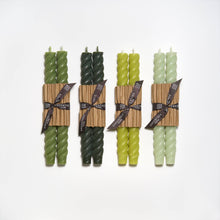 Load image into Gallery viewer, 10&quot; Rope Taper Candles: Sage