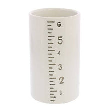 Load image into Gallery viewer, Ruled Cylinders Vase - 6 - White