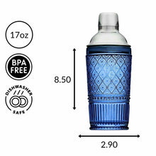 Load image into Gallery viewer, Claro Blue Cocktail Shaker