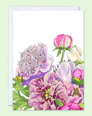 Peak Peonies #2 CloseUp Card A2