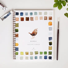 Load image into Gallery viewer, Birds watercolor workbook