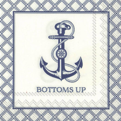Paper Cocktail Napkins Pack of 20 Rosanne Beck Bottoms Up