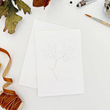 Load image into Gallery viewer, Fall leaves paintable notecards