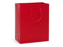 Load image into Gallery viewer, Matte Paper Cord Handle Gift Bags: Aqua Matte / 100 Pack / Cub 8x4x10"