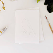Load image into Gallery viewer, Backyard birds paintable notecards