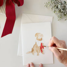 Load image into Gallery viewer, Festive friends paintable notecard