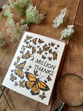 Load image into Gallery viewer, Million Thanks Butterfly Letterpress card