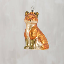 Load image into Gallery viewer, Fox Glass Ornament