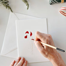 Load image into Gallery viewer, Classic christmas paintable notecard