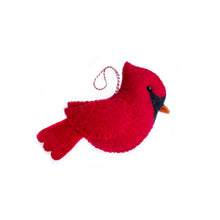 Load image into Gallery viewer, Large Cardinal Felt Wool Christmas Ornament  