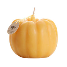 Load image into Gallery viewer, Pumpkin Candles – 100% Pure Beeswax – 3 Sizes Available: Medium (3&quot; x 3.25&quot;)