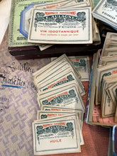 Load image into Gallery viewer, Antique French Labels in bundles of 8