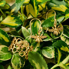 Load image into Gallery viewer, Bee Charmed Dangle Earrings