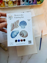 Load image into Gallery viewer, Seashells Watercolor Kit