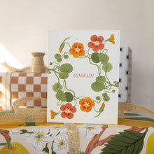 Load image into Gallery viewer, NASTURTIUMS | congratulations greeting card