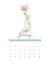 Load image into Gallery viewer, 2027 Floral Wall Calendar — Signed &amp; Numbered