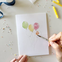 Load image into Gallery viewer, Celebrate paintable notecards