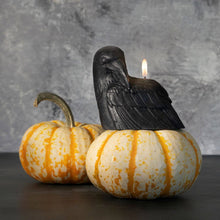 Load image into Gallery viewer, Crow Candle – 100% Beeswax – Black – 4” Handcrafted