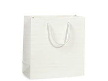 Load image into Gallery viewer, Matte Paper Cord Handle Gift Bags: Aqua Matte / 100 Pack / Cub 8x4x10"