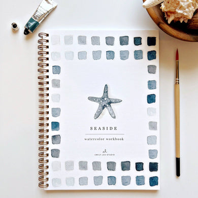 Seaside watercolor workbook presale