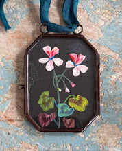 Load image into Gallery viewer, Geranium, No. 2 ~ Art Locket Ornament Floral Handmade 