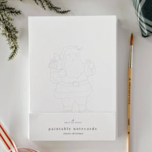 Load image into Gallery viewer, Classic christmas paintable notecard